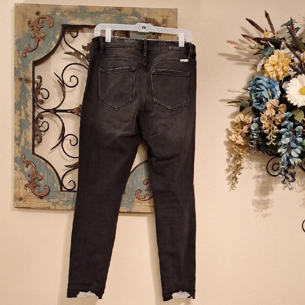 KanCan Black Distressed Skinny Jeans. Excellent Condition NWOT Size 12 - Picture 8 of 13